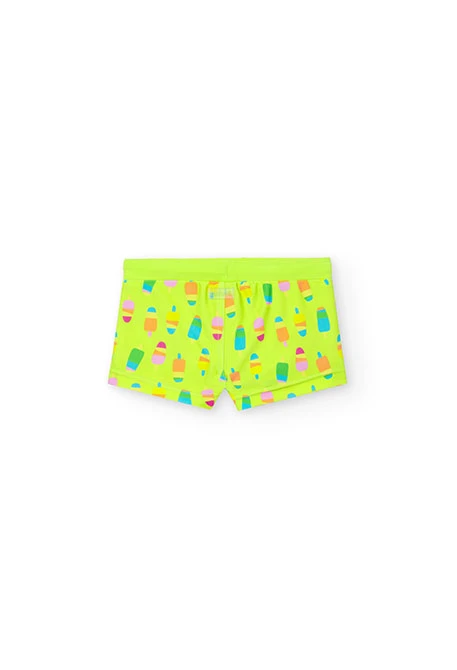 Baby boy's polyamide swimsuit with print