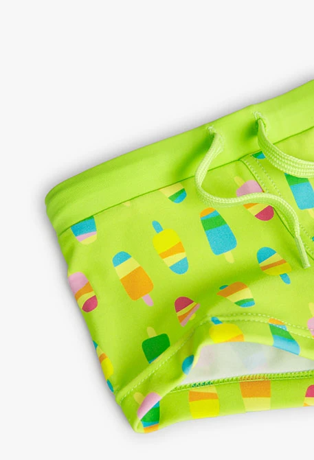 Baby boy's polyamide swimsuit with print