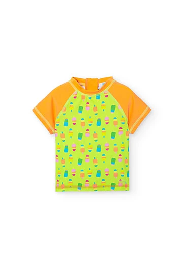 Camiseta de punto poliamida de bebé niño estampada