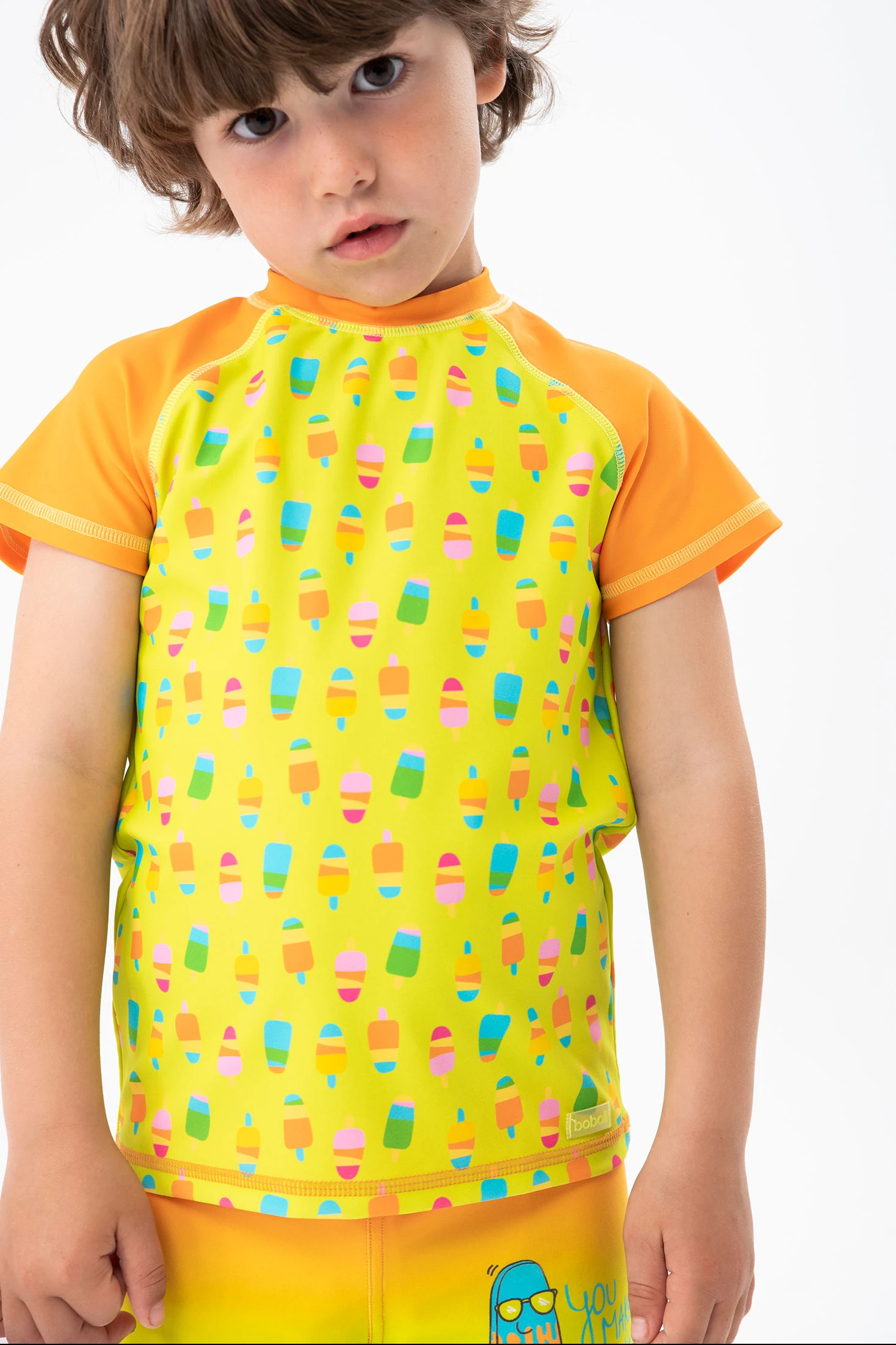Camiseta amarilla estampada para bebé niño – Belife