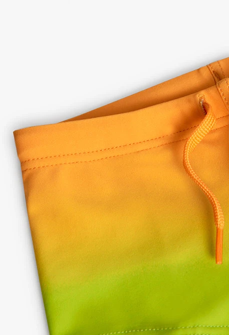 Costume da bagno in poliammide stampato da neonato arancione