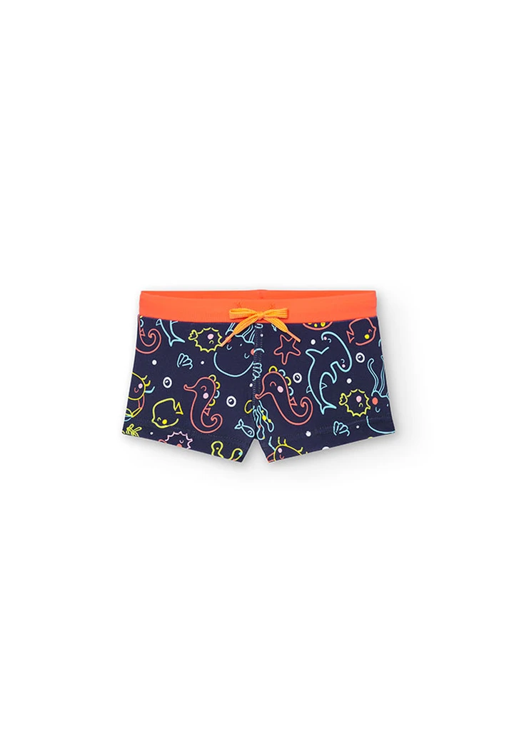 Banyador de poliamida estampat de bebè nen