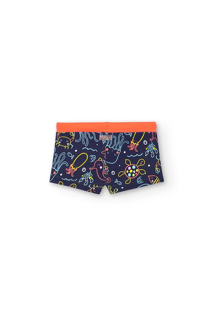 Banyador de poliamida estampat de bebè nen