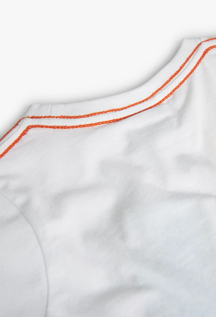 T-shirt tricoté blanc pour bébé garçon