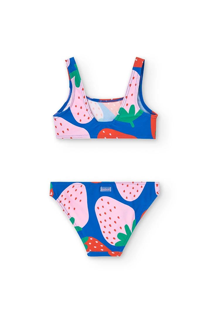 Bikini en polyamide pour fille avec imprimé