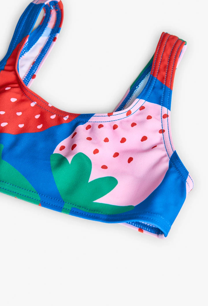 Bikini en polyamide pour fille avec imprimé