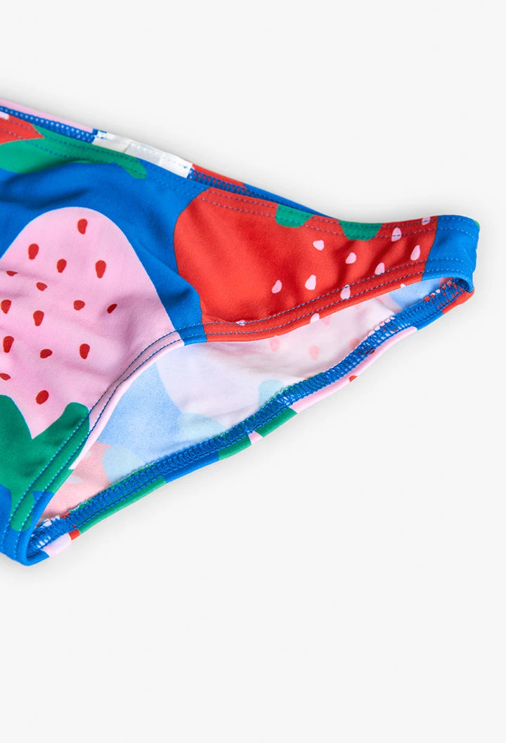 Biquíni de poliamida para menina com estampado