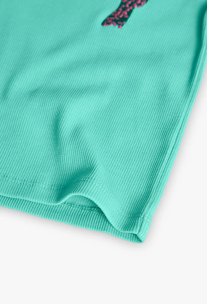 Mädchen-Strickshirt in Grün