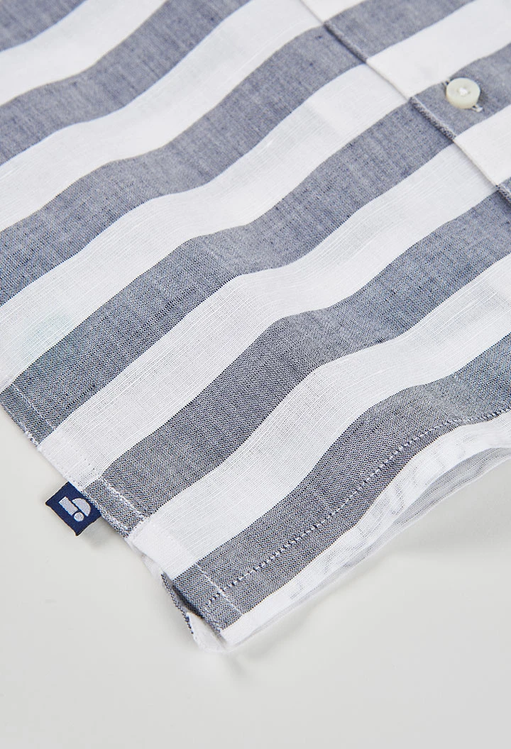 Camicia bambino lino stampato