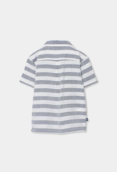 Boy?s printed linen shirt