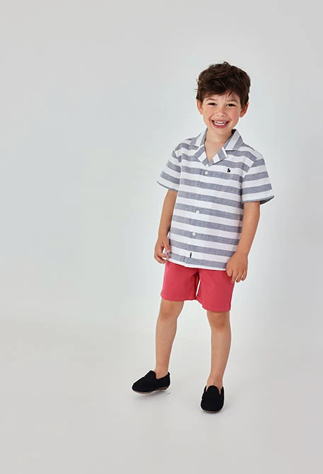 Bermudas algodão vermelho