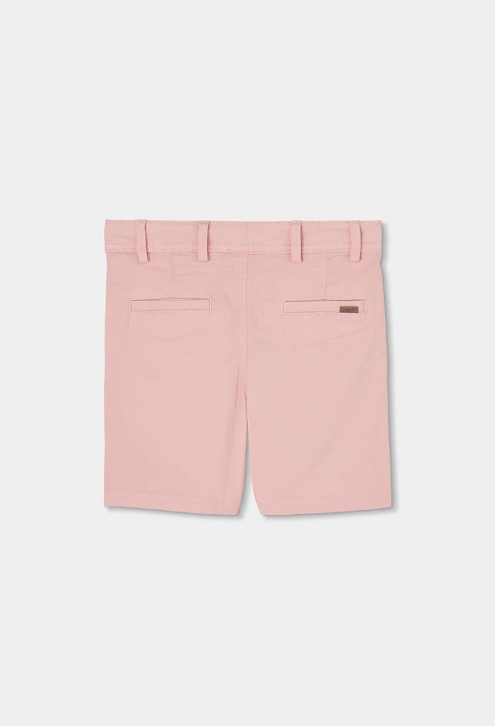 Bermuda en coton couleur saumon