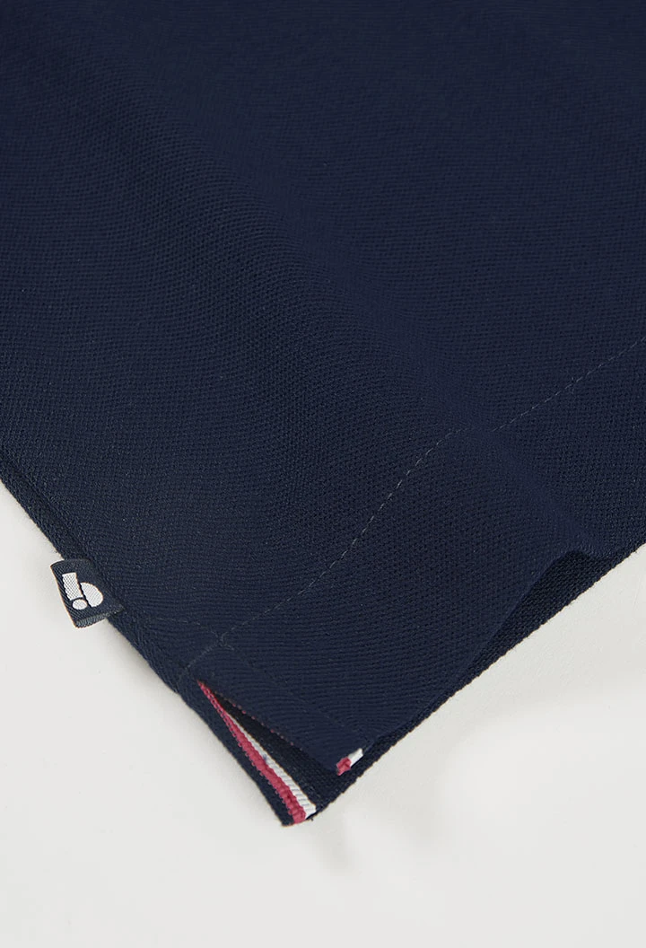 Navy blue cotton child?s polo