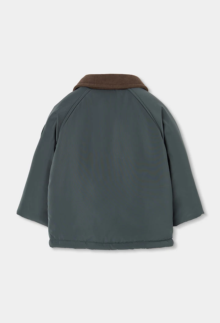 Parka en tissu technique garçon vert