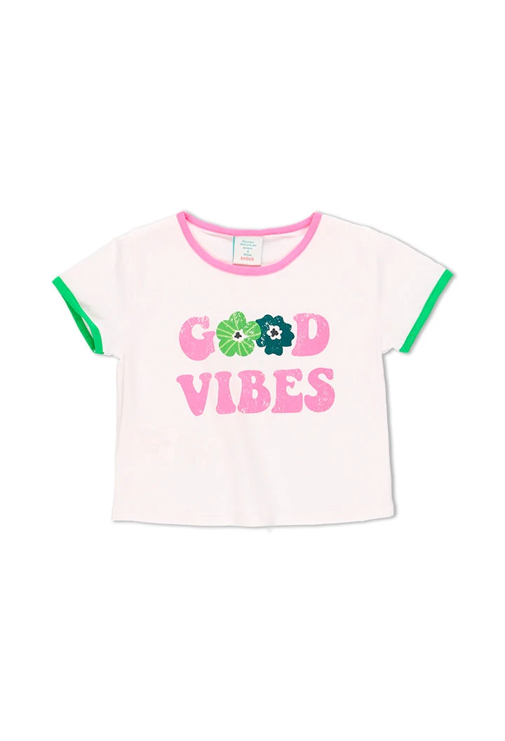 T-Shirt tricot manche courte pour fille