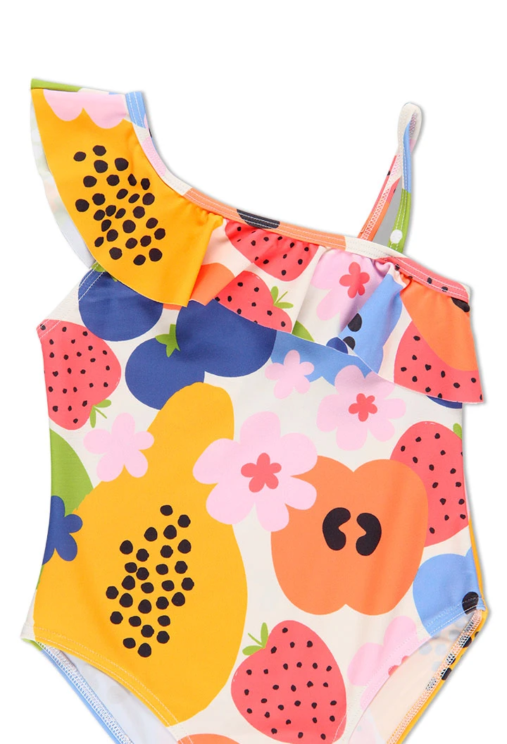 Maillot de bain polyamide fruits pour fille