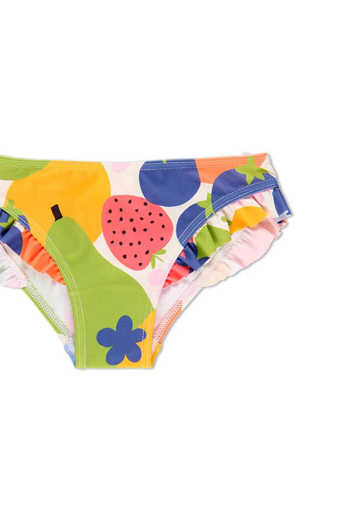 Bikini polyamide fruits pour fille
