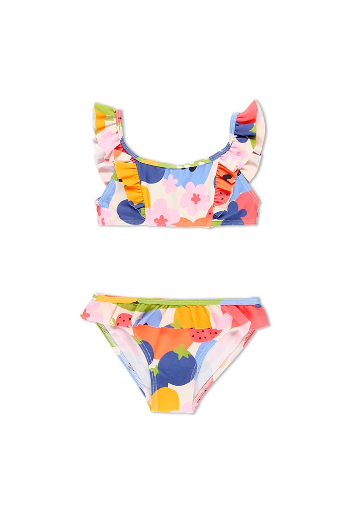 Bikini polyamide fruits pour fille