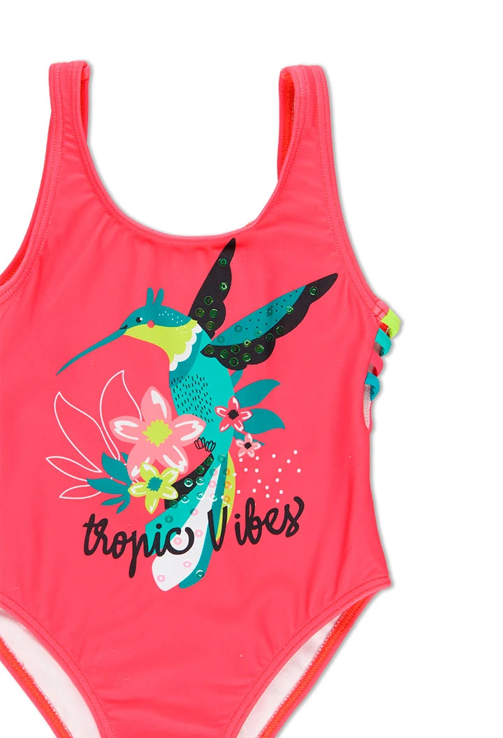 Maillot de bain polyamide imprimé pour fille