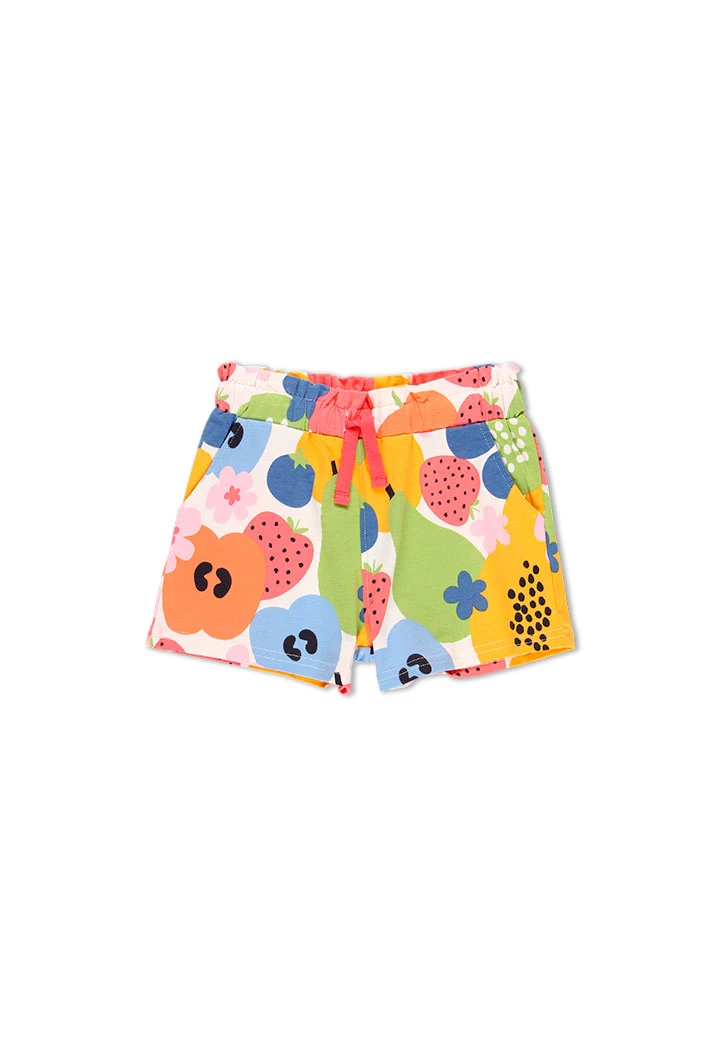 Short imprimé pour fille
