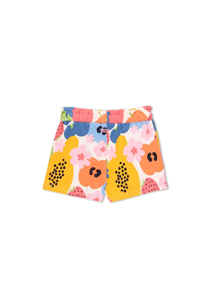 Short imprimé pour fille