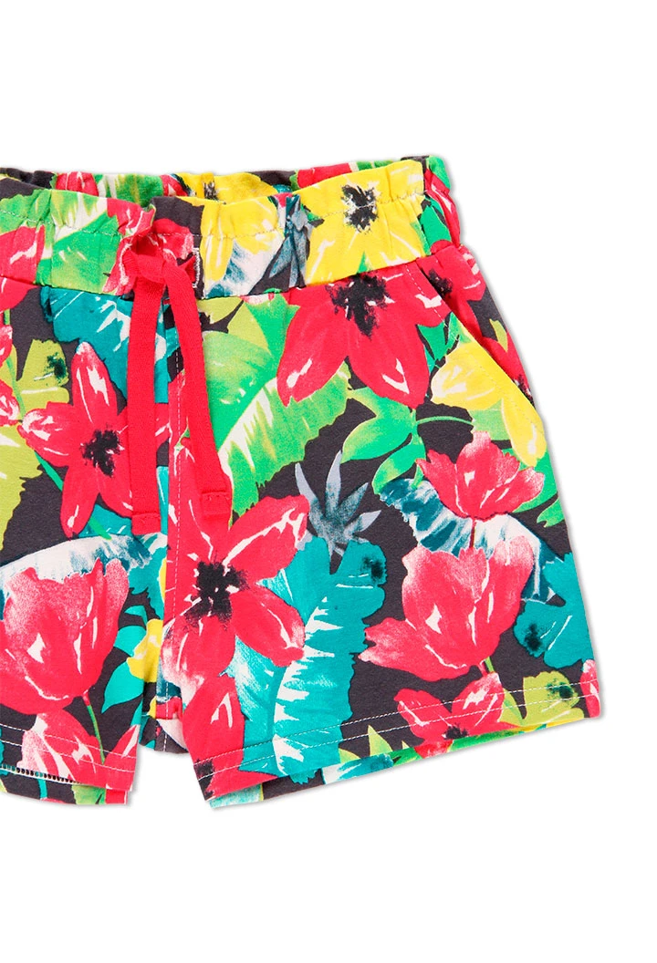 Short imprimé pour fille