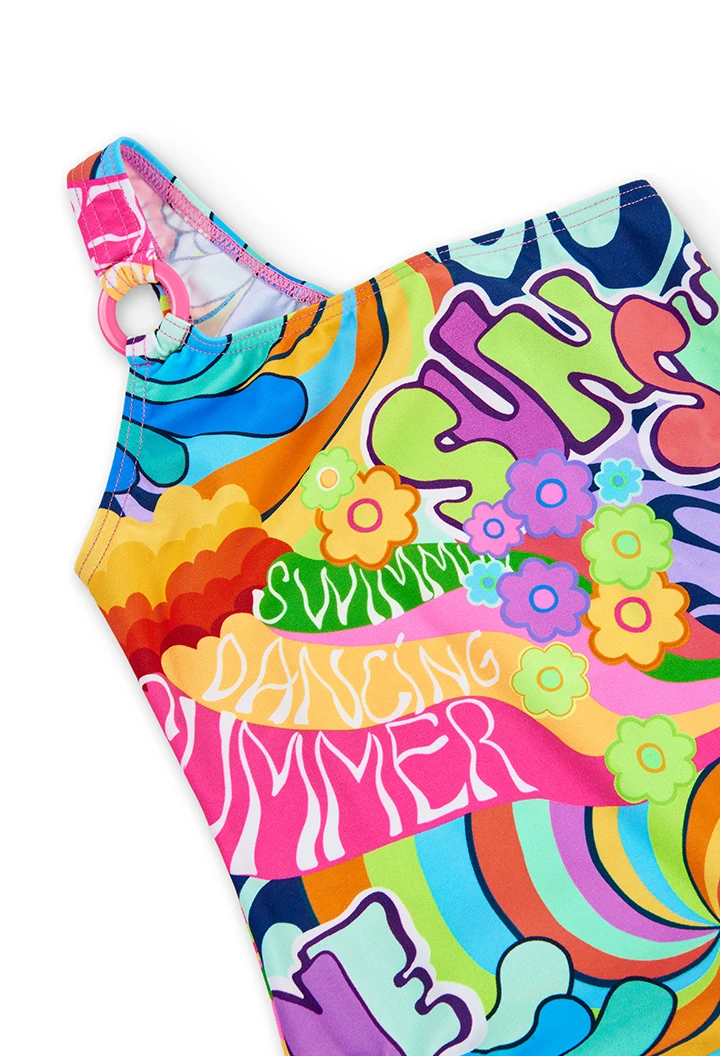 Swimsuit printed for girl