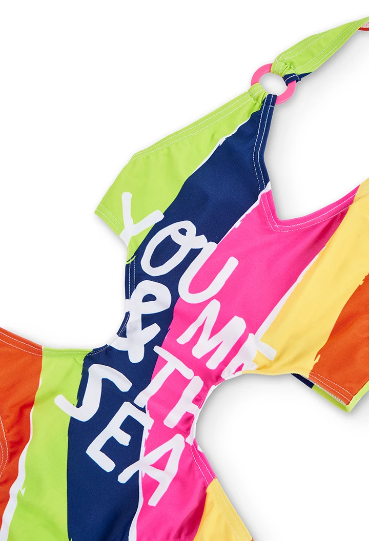 Swimsuit printed for girl