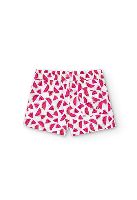 Bermuda tricot imprimé pour fille