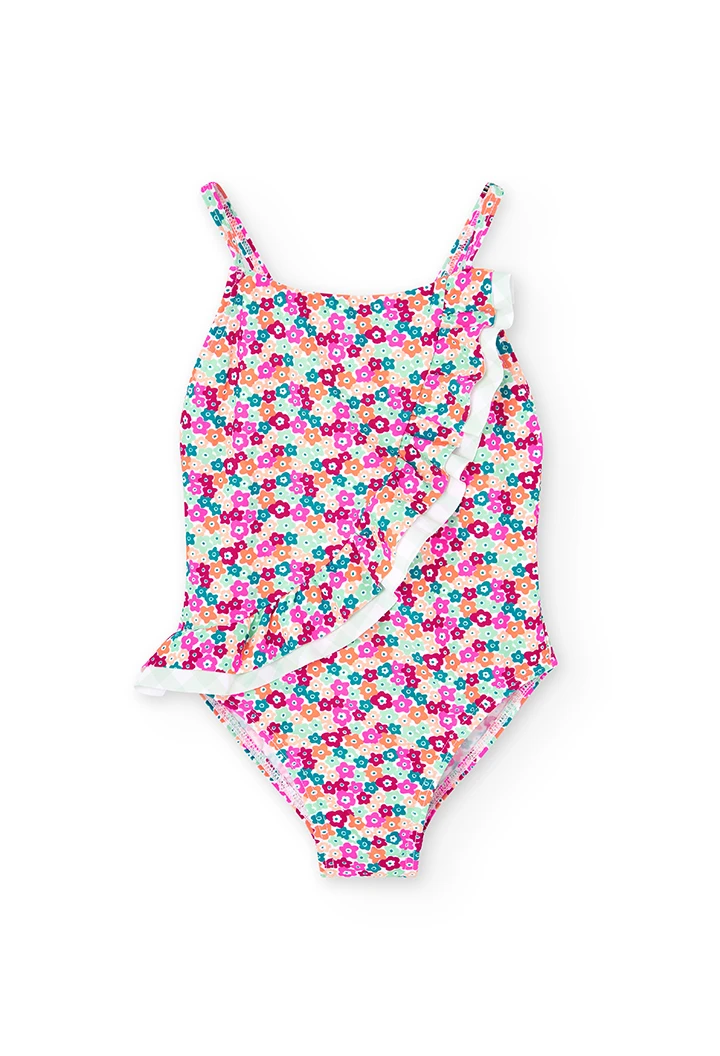 Fato de banho floral para menina
