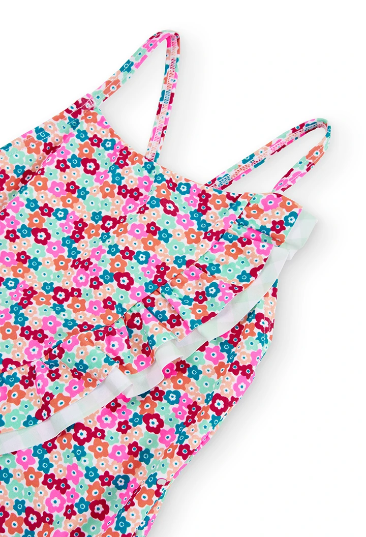 Swimsuit floral for girl