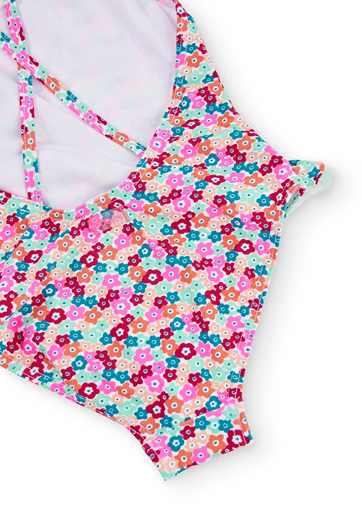 Swimsuit floral for girl