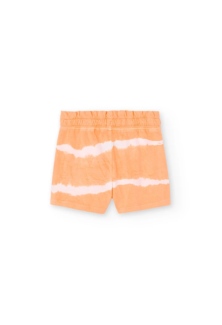 Knit shorts printed for girl