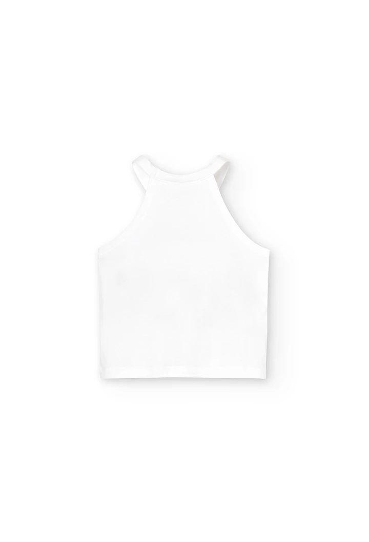 T-Shirt tricot "palmiers" pour fille