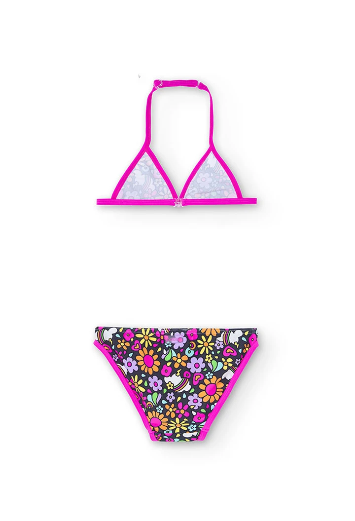 Bikini fille avec imprimé nuages