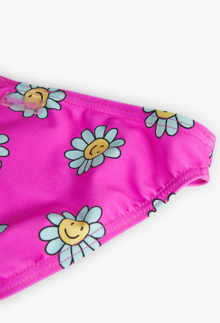 Bikini fille imprimé fleurs