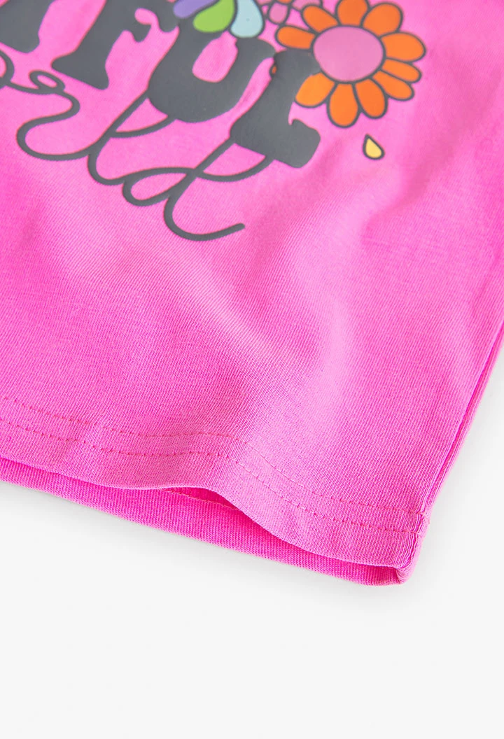 Strick-Shirt, für Mädchen, in Farbe Erdbeere