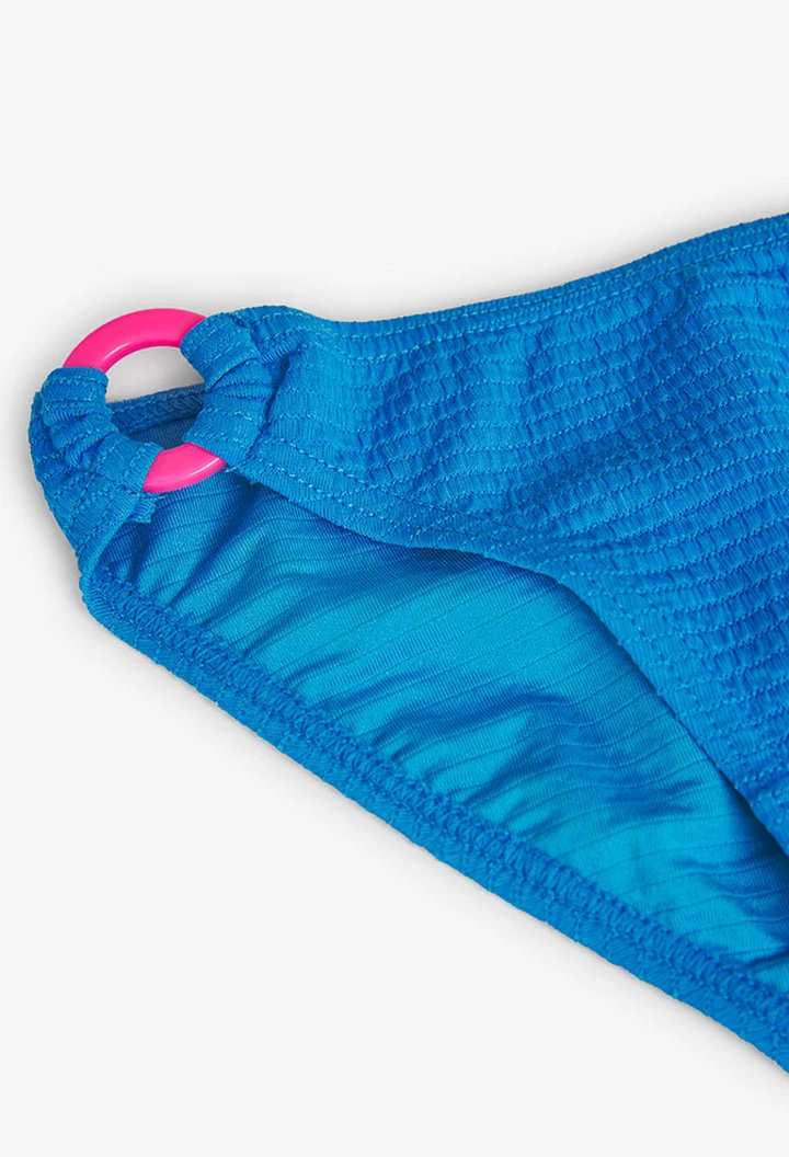 Grünes dreifarbiges Bikinioberteil für Mädchen