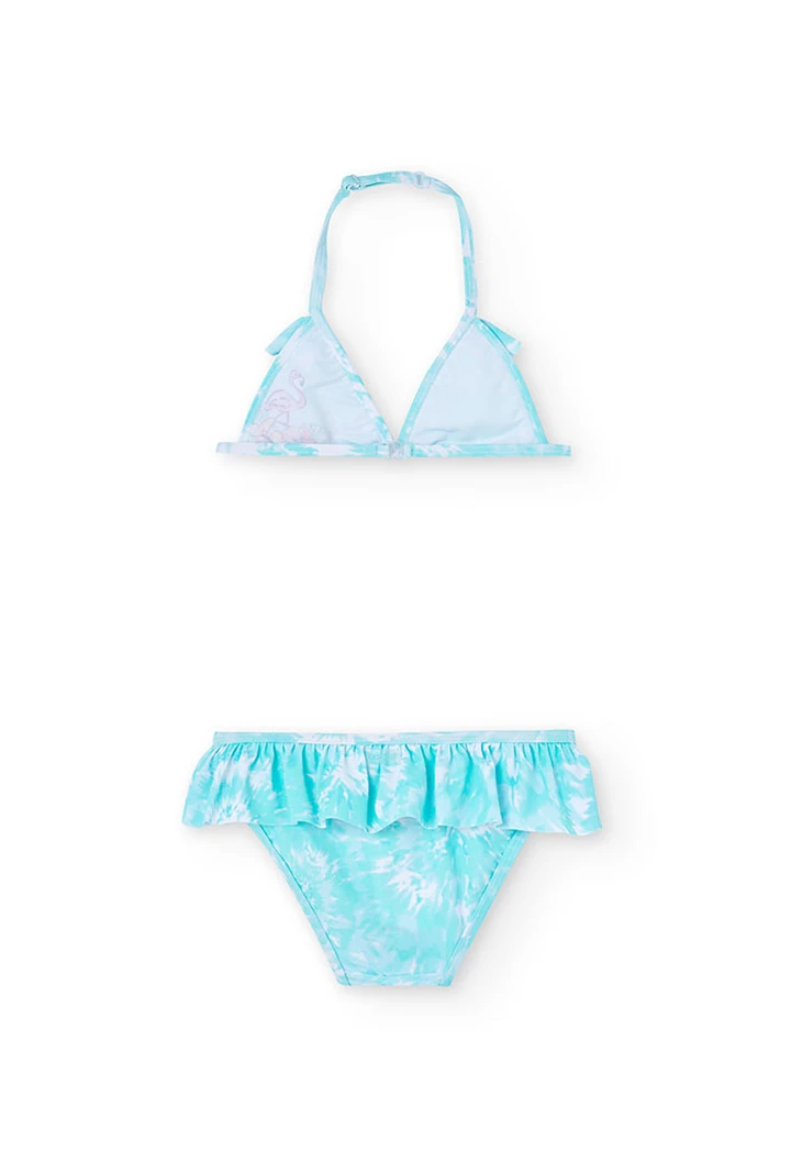 Bikini imprimé bleu pour fille