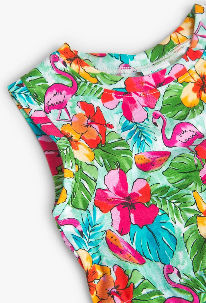 Vestit de punt estampat de nena