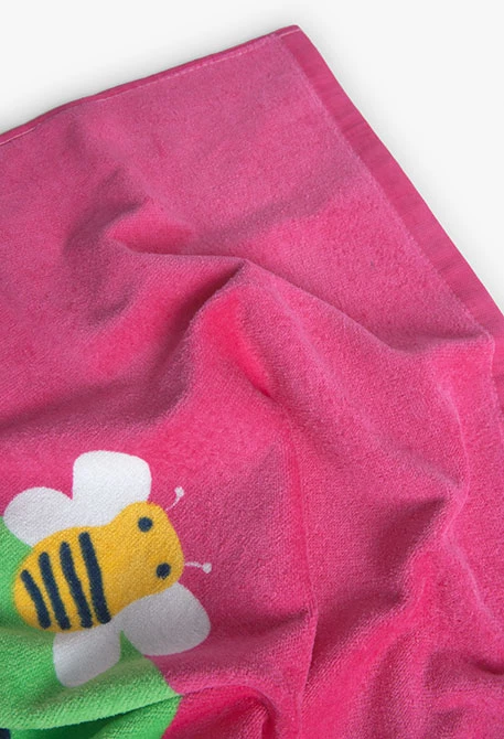 Girl's towel in pink