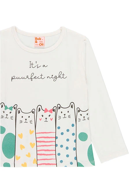 Pyjama stretch pour fille - organique