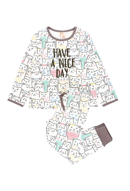 Pyjama stretch pour fille - organique