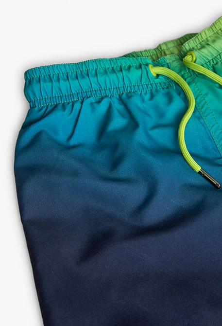 Badehose aus recyceltem Stoff für Jungen in Marineblau