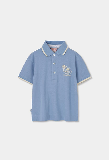 Polo enfant bleu