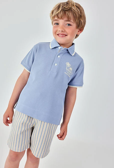 Polo menino azul