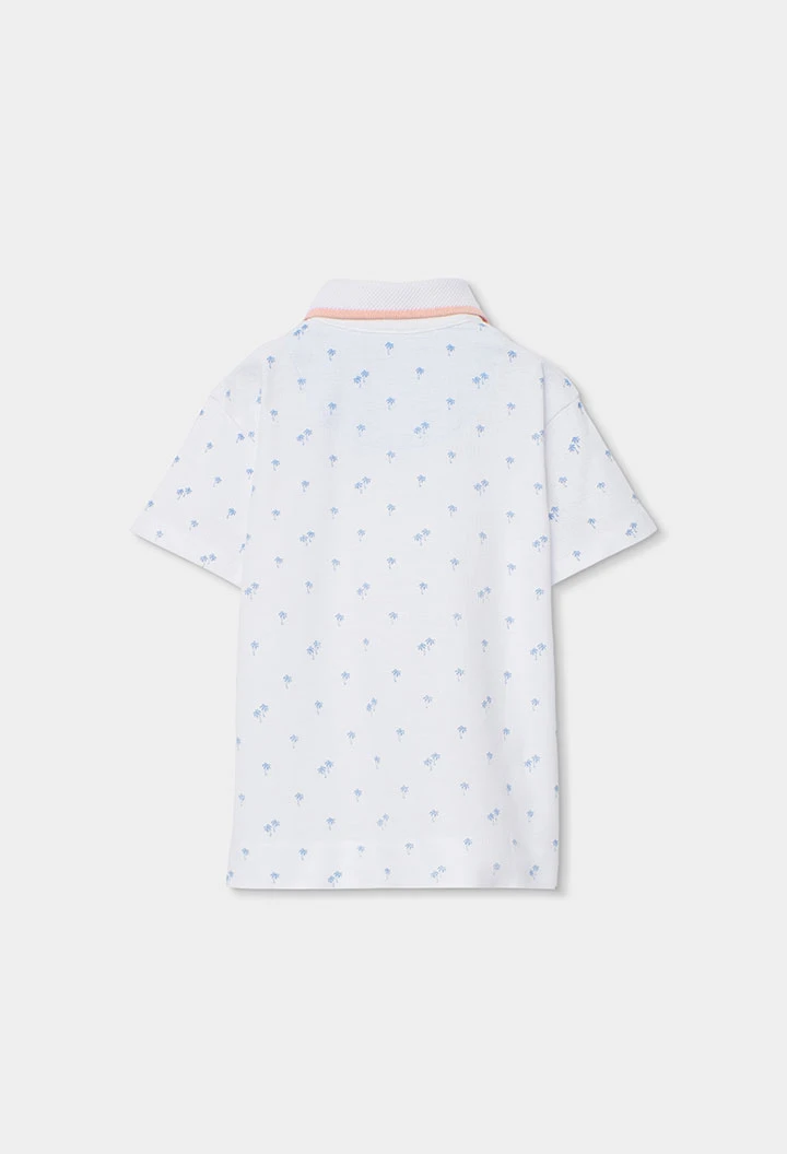 Child?s printed cotton polo shirt