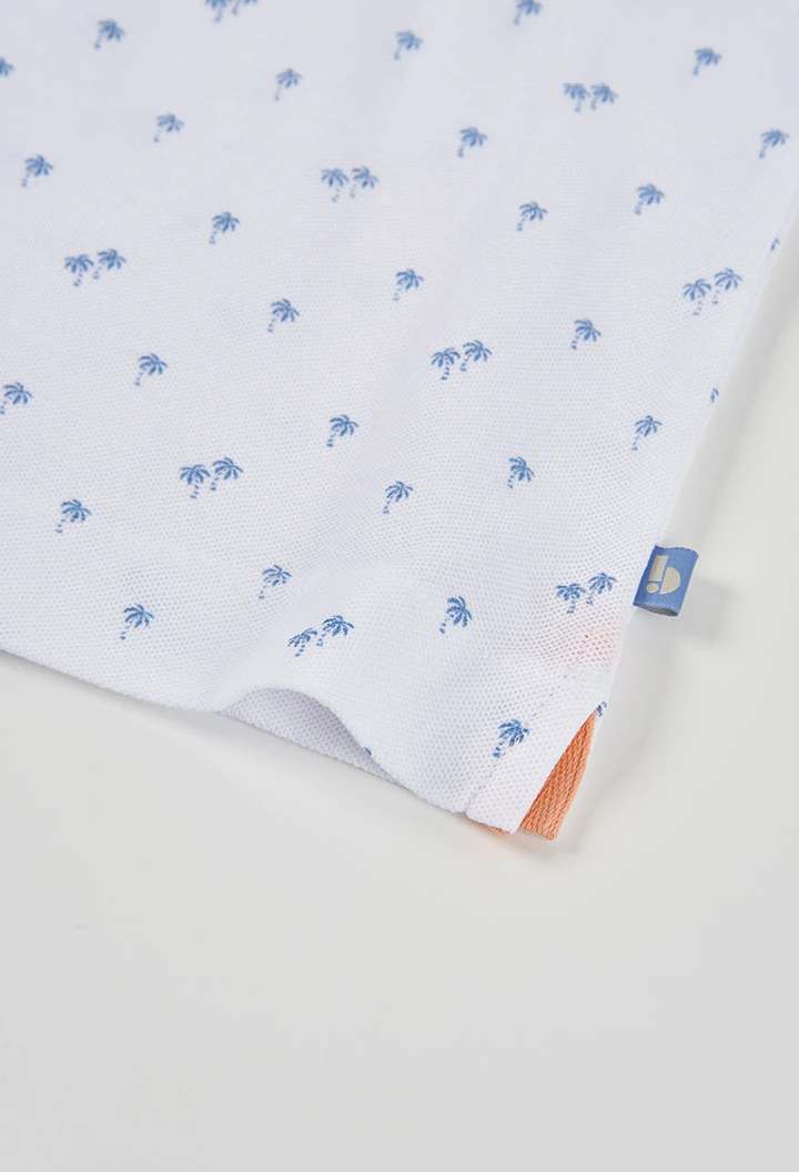 Polo bambino cotone stampato