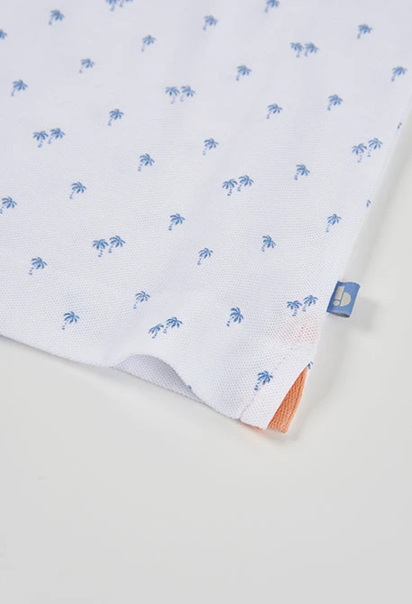 Polo enfant en coton imprimé