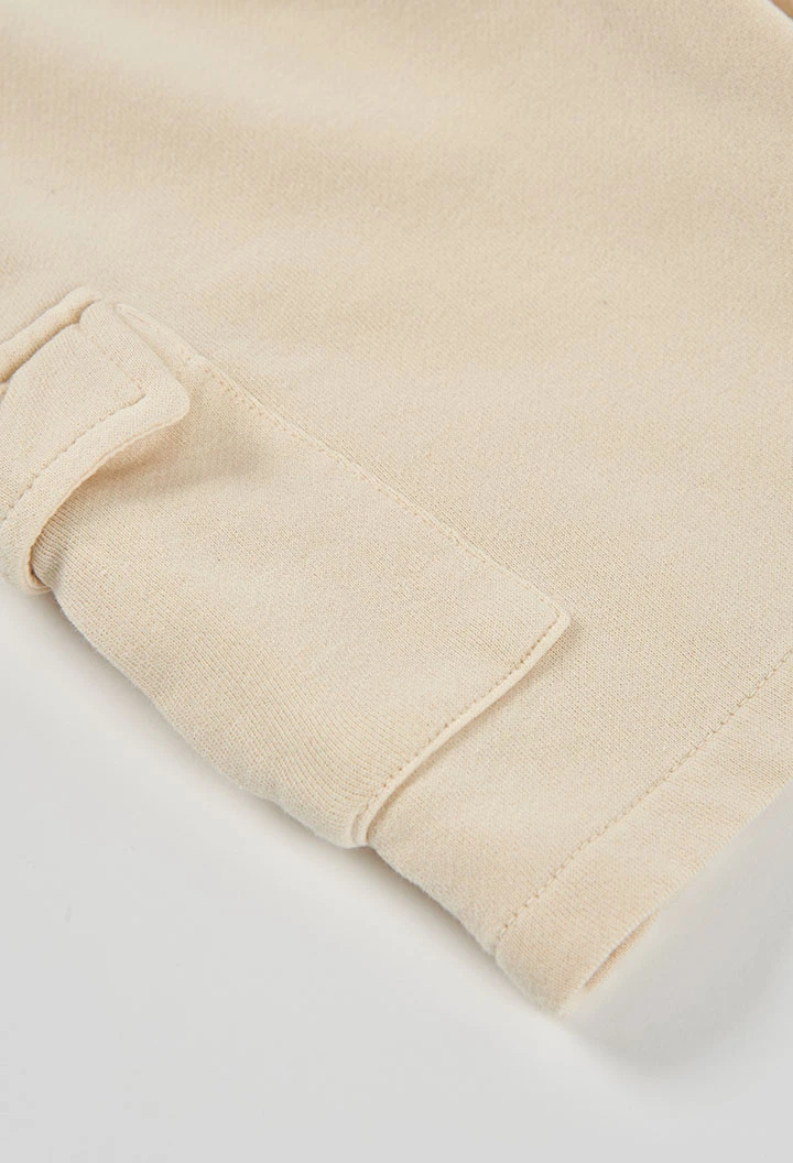 Beige Bermudashorts